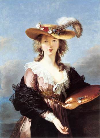 Elizabeth Vigée-Lebrun, Self Portrait with a Straw Hat